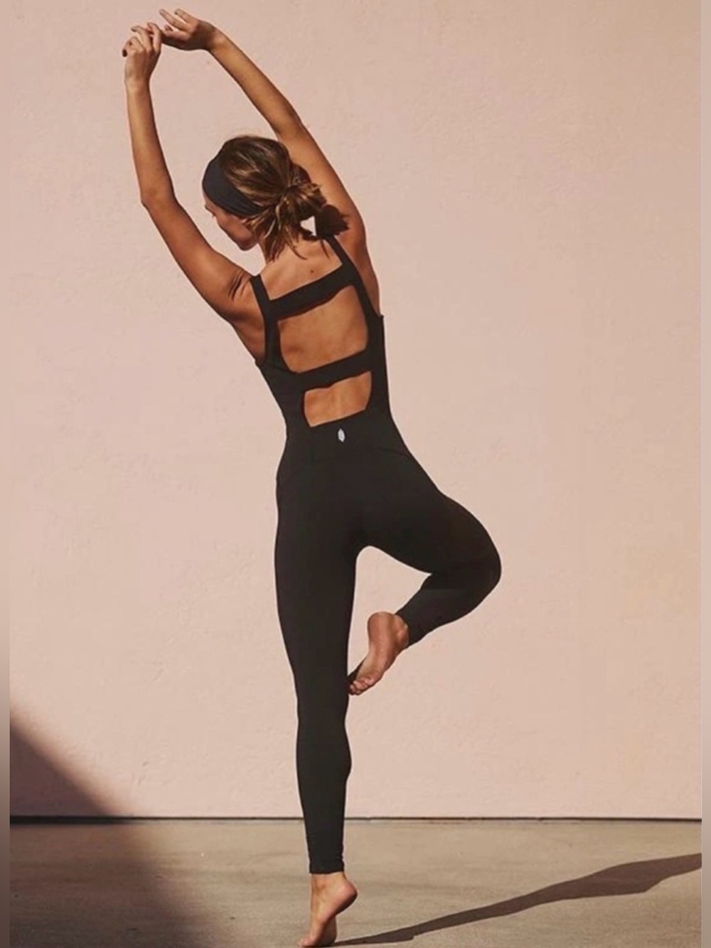 FP Movement by Free People Never Better Strappy Back Jumpsuit | NWOT